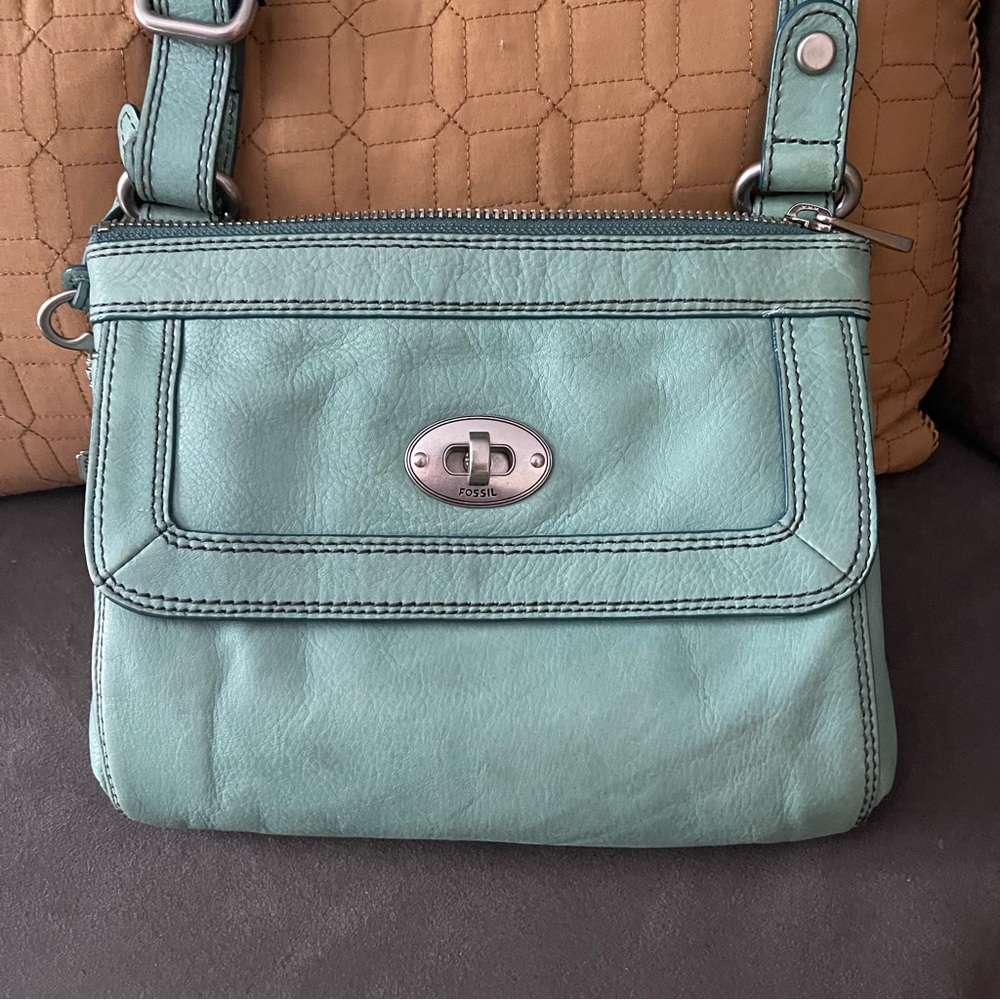 Fossil Mint Green Crossbody